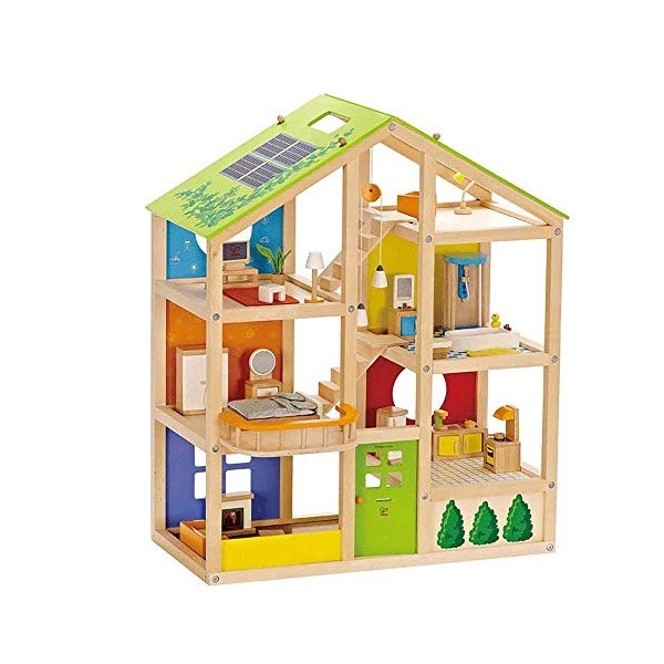 Hape Maison de poupée en Bois meublée