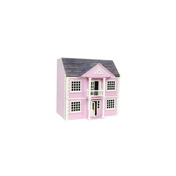Kit de maison de poupées Newnham Manor rose peint à léchelle 1:12