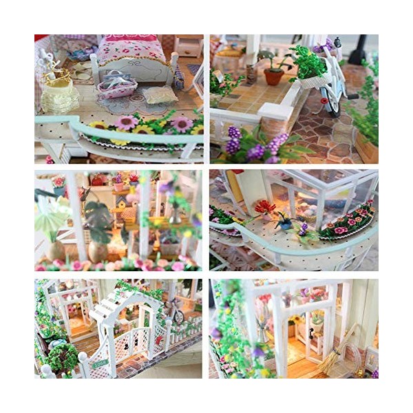Maison De Poupée Barbie Maison De Poupée Miniature Avec Meubles, Kit De Maison De Poupée Mi Maison Poupée