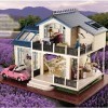 NXYDQ Hut Puzzle, Maison de poupée Miniature Bricolage Maison Chambre créative avec des Meubles for Romantique Oeuvre dart C