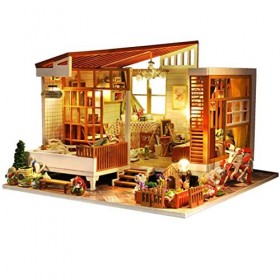 NXYDQ Dollhouse en Bois Bricolage Miniature modèle Kits, Bricolage Cottage Ornement Décoration, créatif for Les Enfants et Le