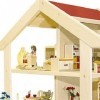 Rülke Holzspielzeug- Maison Mini poupées, 23181, Coleur De Bois, Rouge