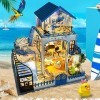 XBSLJ Maisons pour poupées Kit de Maison de poupée Miniature avec Accessoires de Meubles Cadeau créatif pour Les Amoureux et 