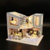 LEONYS Kit de Maison de poupée assemblé à la Main en 3D, Mini Cabine avec lumières LED, Peut être utilisé comme Cadeau de déf