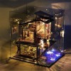 Kits de Maison 3D serre chaude artisanat kits maison de poupées en bois avec des meubles et accessoires Villas côtières Creat