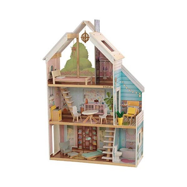 KidKraft Zoey 65960 Dollhouse avec Ez Kraft Assembly