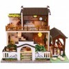 LEONYS Modèle Jouet-Bricolage Miniature Maison de poupée en Bois Kit de Meubles, Fait à la Main Mini modèle dappartement Mod