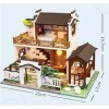 LEONYS Modèle Jouet-Bricolage Miniature Maison de poupée en Bois Kit de Meubles, Fait à la Main Mini modèle dappartement Mod