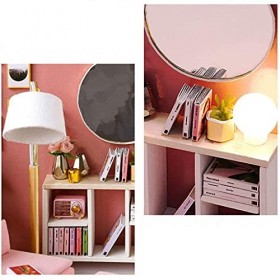 Mini Boîte en Étain Rétro 3D De Maison De Poupée Miniature en Bois avec Lumières LED De Meubles, Kits De Jouets Éducatifs ave