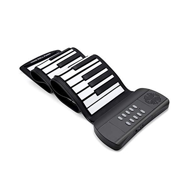 Claviers Piano Souple 61 Touches en Silicone Pliable Portable pour Débutants Enfants Musical Jouet