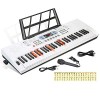 Hricane 61 touches clavier de Piano avec Microphone Piano Note autocollant alimentation support de musique électronique numér