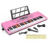 Hricane 61 touches clavier de Piano avec Microphone Piano Note autocollant alimentation support de musique électronique numér