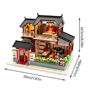 Mini Maison de poupée Miniature, Maison dassemblage avec des Meubles, Maison dassemblage de Bricolage, modèle de Constructi