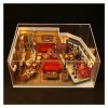 Assembler des modèles de bâtiments Pour: Maison de jouet en mosaïque miniature en bois bricolage avec jouet assemblé de meubl