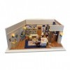 FLYUFO Assembler des modèles de bâtiments pour: Kit de Construction Miniature en Bois Bricolage Jouet dassemblage de Meubles