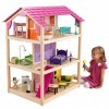 KidKraft Maison de Poupée So Chic en Bois Incluant Accessoires et Mobilier, Maison à 3 étages avec Jeu à 360 degrés pour Poup