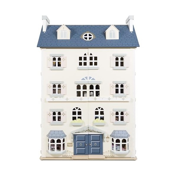 Le Toy Van - Palace House Large Wooden Doll House, 5 Storey Wooden Dolls House Play Set - Suitable for Ages 3+