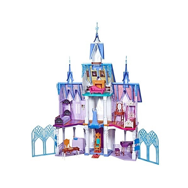 Disney FROZEN Ultimate Arendelle Castle Playset Inspired By The 2 Movie, 5 ft. Tall with Lights, Moving Balcony, and 7 Rooms 