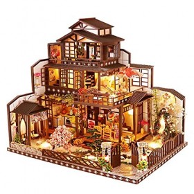 Kit De Maison De Poupée Miniature Bricolage, Kits De Construction De Modèles DArchitecture avec Boîte À Musique À LED pour M