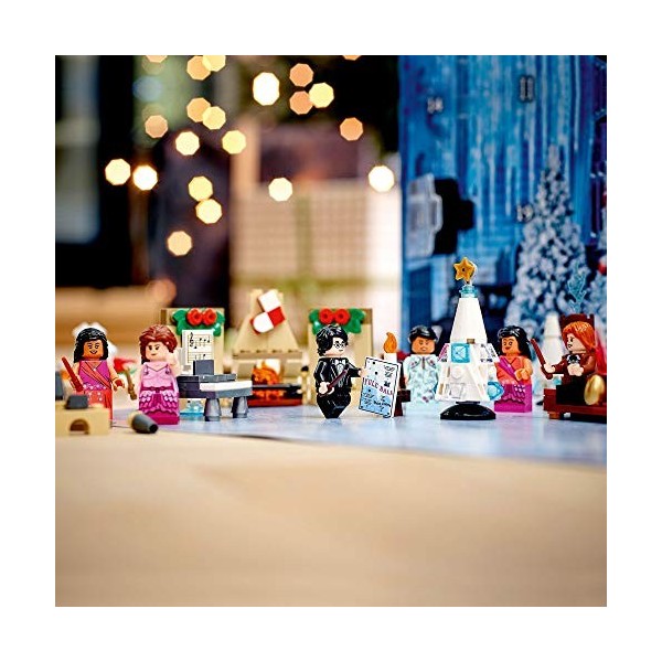 LEGO 75981 Harry Potter Calendrier de l’Avent Harry Potter Jeu de Construction de Noël - Scène du Bal de Noël à Poudlard