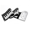 Piano Pliable, 49 Touches Clavier électronique Piano Portable Cadeau pour Enfants débutants Silver 