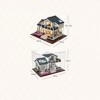 NXYDQ Poupée Miniature Maison, Puzzles 3D Miniature Dollhouse DIY Kit Light Series Maisons de poupées Accessoires avec LED Fu