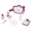 Smoby - Baby Nurse - Sac à Langer - pour Poupons et Poupées - Matelas et Porte-biberon Inclus - 7 Accessoires - 220363WEB Ros