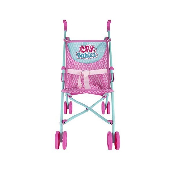 CRY BABIES la poussette | Accessoire pour poupée et peluche. légère et pliable - Jouet idéal pour fille et garçon +3 Ans