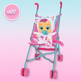 CRY BABIES la poussette | Accessoire pour poupée et peluche. légère et pliable - Jouet idéal pour fille et garçon +3 Ans