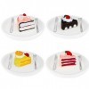 Cobee Lot de 16 mini modèles de gâteaux miniatures pour maison de poupée, accessoires de cuisine, modèle alimentaire miniatur