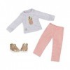 Glitter Girls- Dressed to Dazzle Darling Tenue Classique avec Haut et Pantalon Toy, GG50104Z, Coloris Assortis