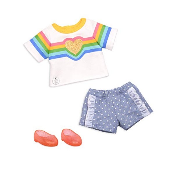 Glitter Girls GG50139Z Battat – Un Arc-en-Ciel à Votre cœur – Vêtements de poupée et Accessoires pour Enfants à partir de 3 A