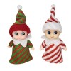 Lot de 2 mini elfes de Noël - Accessoires pour bébé - Tradition de Noël - Poupée de Noël pour filles - Cadeaux de Noël - Nouv