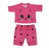 Aeromdale Pyjama de poupée, T-shirt, short, vêtements de nuit dété, motif Aniaml pour poupée américaine de 43 cm, accessoire