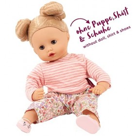 Götz 3402504 Pantalon en Tissu Mille Fleur pour poupons - Vêtements pour poupées de T. S, adapté aux poupées de 30-33&nbsp;cm