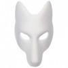 Moligin Masktherian masque Halloween Fox masque Costume en cuir diy masque vierge japonais kabuki kitsune halloween masques p