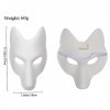 Moligin Masktherian masque Halloween Fox masque Costume en cuir diy masque vierge japonais kabuki kitsune halloween masques p