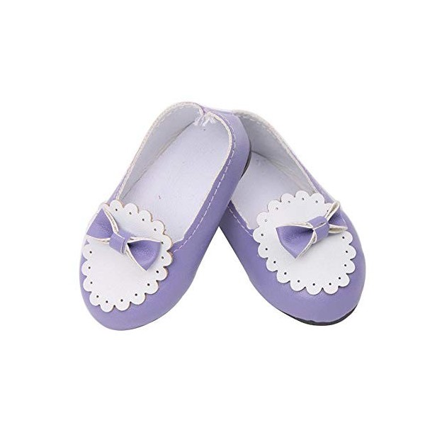 Aeromdale 1 paire de chaussures de princesse avec nœud pour poupée American Girls de 43 cm et 45,7 cm - Accessoires pour bébé