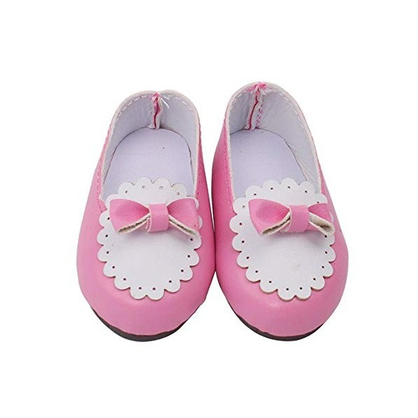 Aeromdale 1 paire de chaussures de princesse avec nœud pour poupée American Girls de 43 cm et 45,7 cm - Accessoires pour bébé