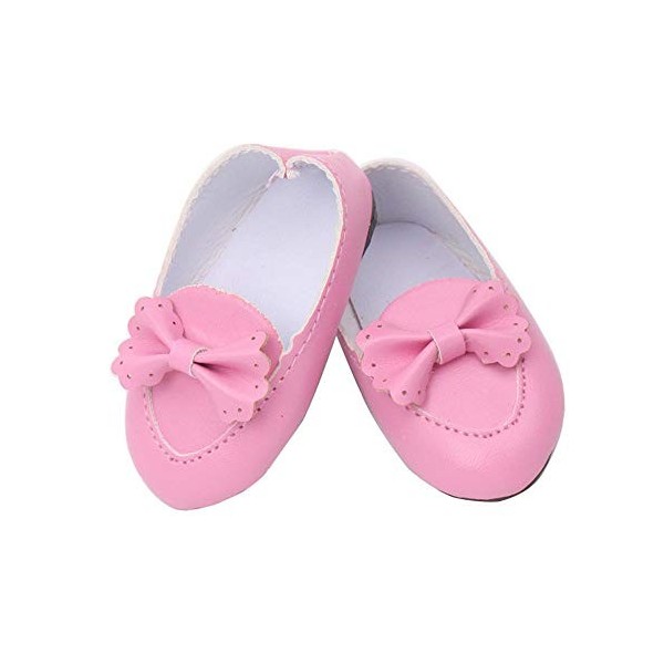 Aeromdale 1 paire de chaussures de princesse avec nœud pour poupée American Girls de 43 cm et 45,7 cm - Accessoires pour bébé