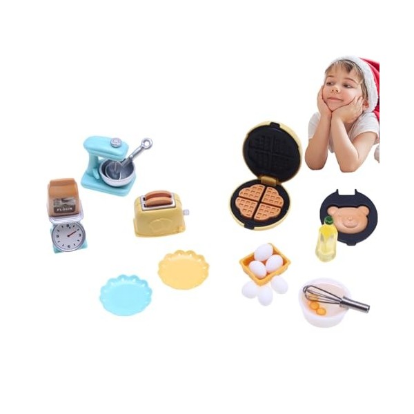 Mashin Accessoires pour Petites Maisons de poupées | Mini décorations de Maison de poupée Meubles de Cuisine - Beaux Meubles 
