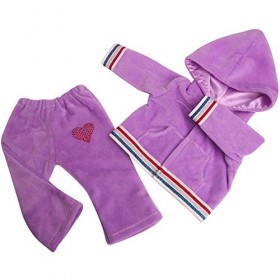 Jilibaba Ensemble de sport pour poupée, manteau, pantalon, accessoires de costume, jouet pour enfants, cadeau pour poupées am