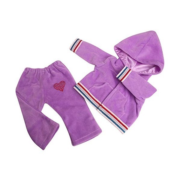 Jilibaba Ensemble de sport pour poupée, manteau, pantalon, accessoires de costume, jouet pour enfants, cadeau pour poupées am