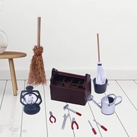 MagiDeal Ensemble doutils de Maison de poupée Pretend Playset Accessoires de décoration de Maison de poupée pour la décorati