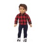Uteruik Vêtements de poupée pour poupée américaine de 46 cm – Chemise pantalon accessoires de costume pour filles cadeau dan