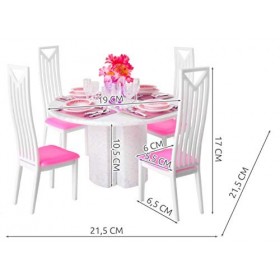 ISO TRADE Dollhaus 8248 Ensemble de Meubles de Salle à Manger et chaises 38 pièces