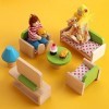 cobee Ensemble de nourriture miniature pour maison de poupée, 30 pièces, modèles de mini hamburgers mixtes en résine, accesso