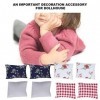 Accessoires pour Maison de Poupée 1:12, Coussin Miniature 8 Pièces, Oreiller Décoratif, Meubles de Salon, Mini Meubles pour M