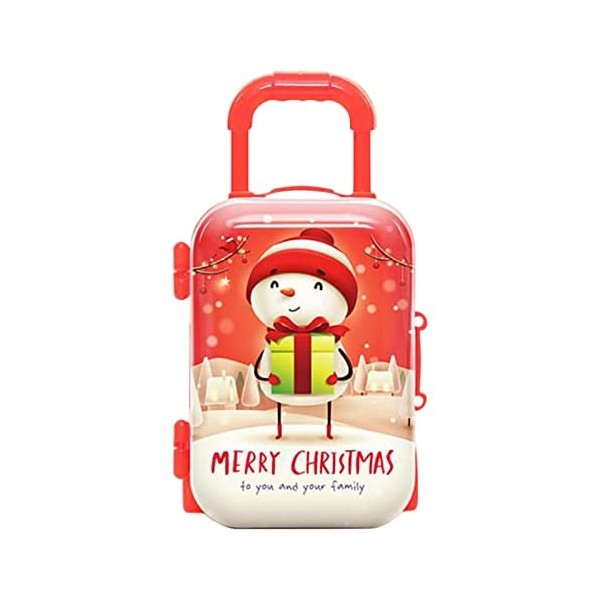 Simulation Mini Valise À roulettes Boîtes À Bonbons 1/4pcs Sac À Dos De Poupée, Plastique Cadeau De Noël pour Les Filles Acce