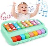 Baoli Xylophone pour Enfant,Musique Instruments Jouets Multifonctions pour Filles Garçons,Jouet Enfant Clavier Piano Bebe 8 é